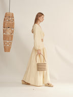 Shimmer Linen Separate Maxi Dress