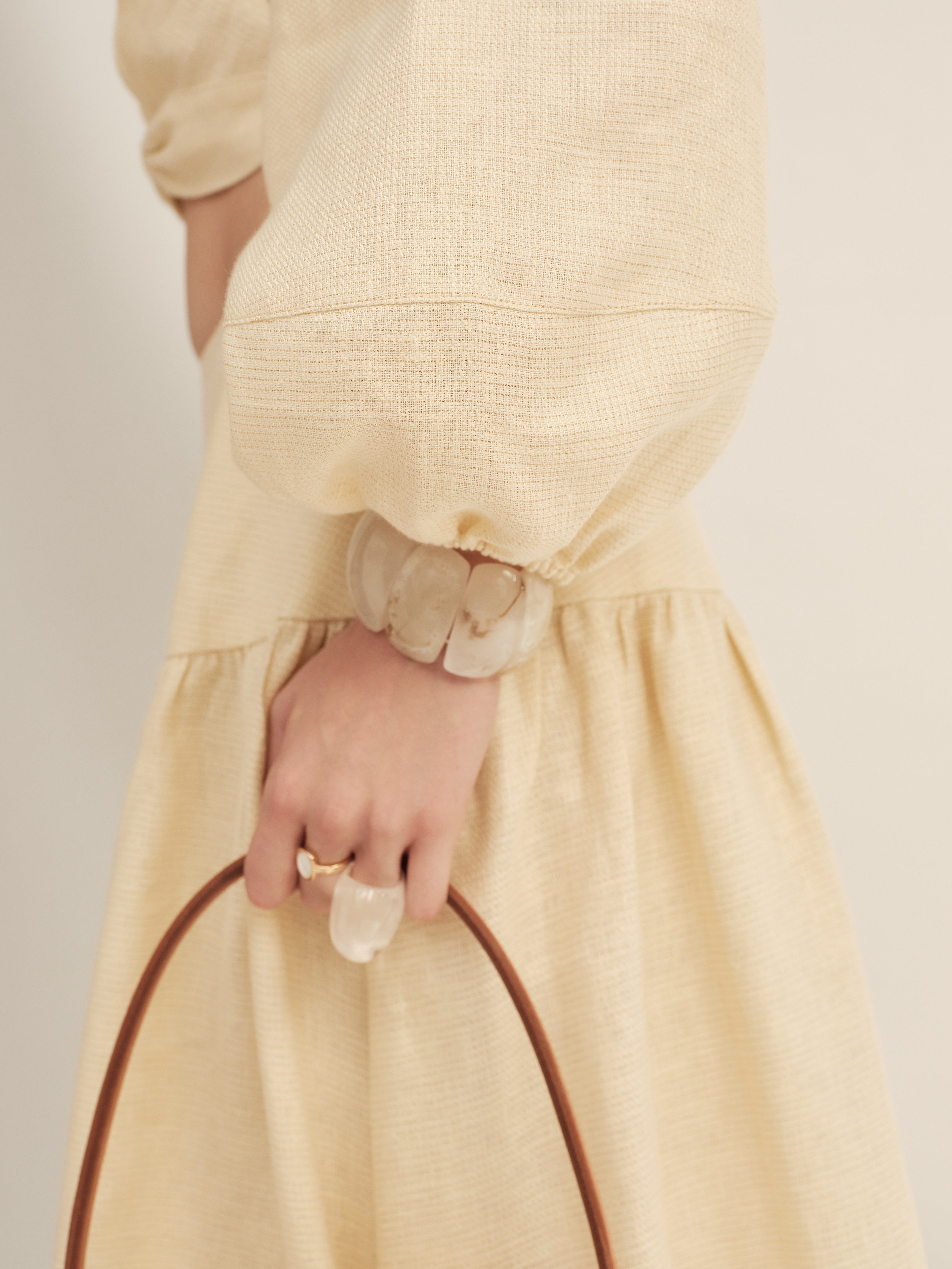 Shimmer Linen Separate Maxi Dress