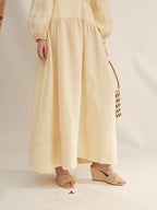 Shimmer Linen Separate Maxi Dress