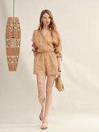 Shimmer Linen Jumpsuit