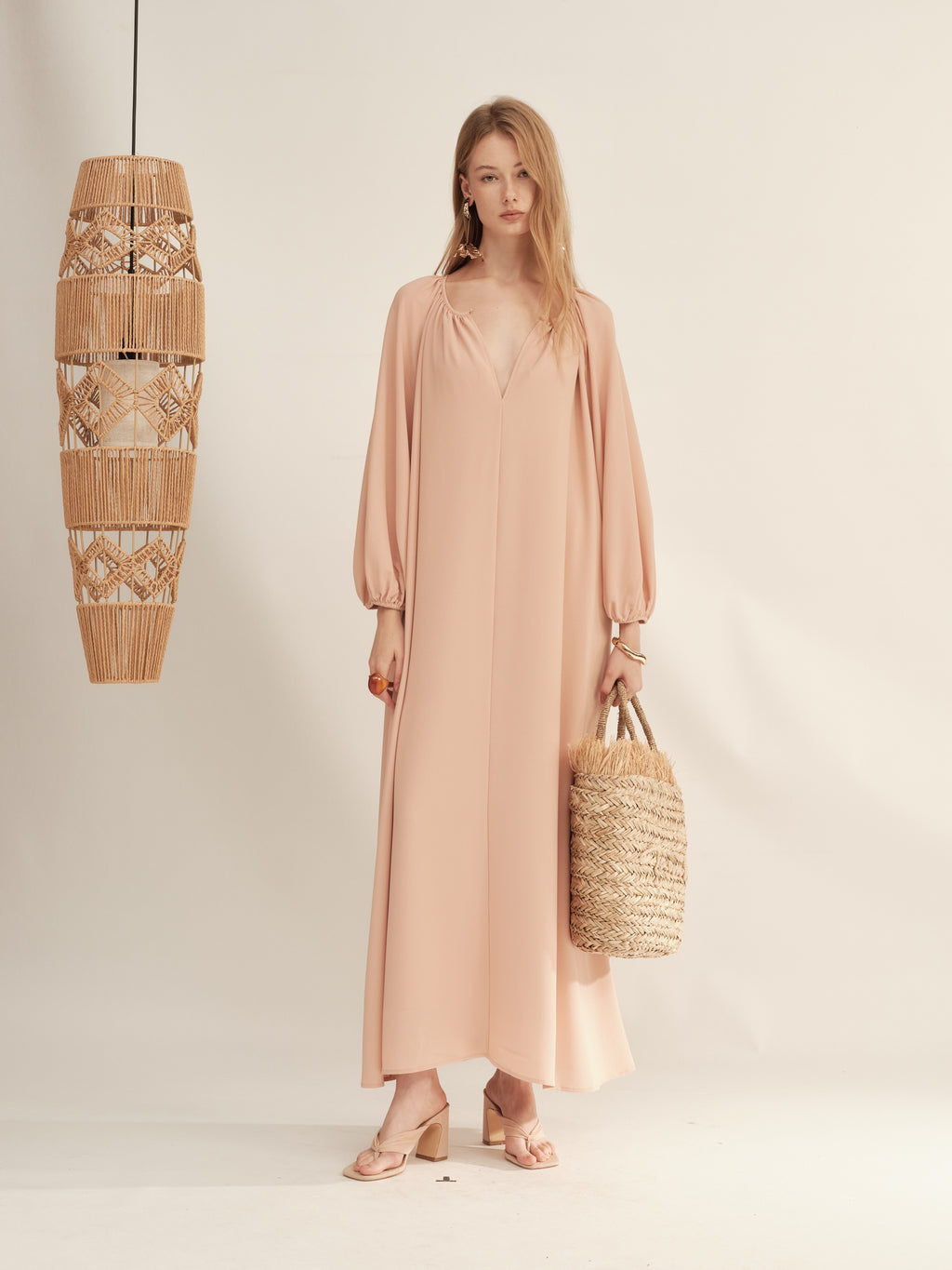 Timeless Capsule Silky Loose-Fit Oversized Maxi Dress