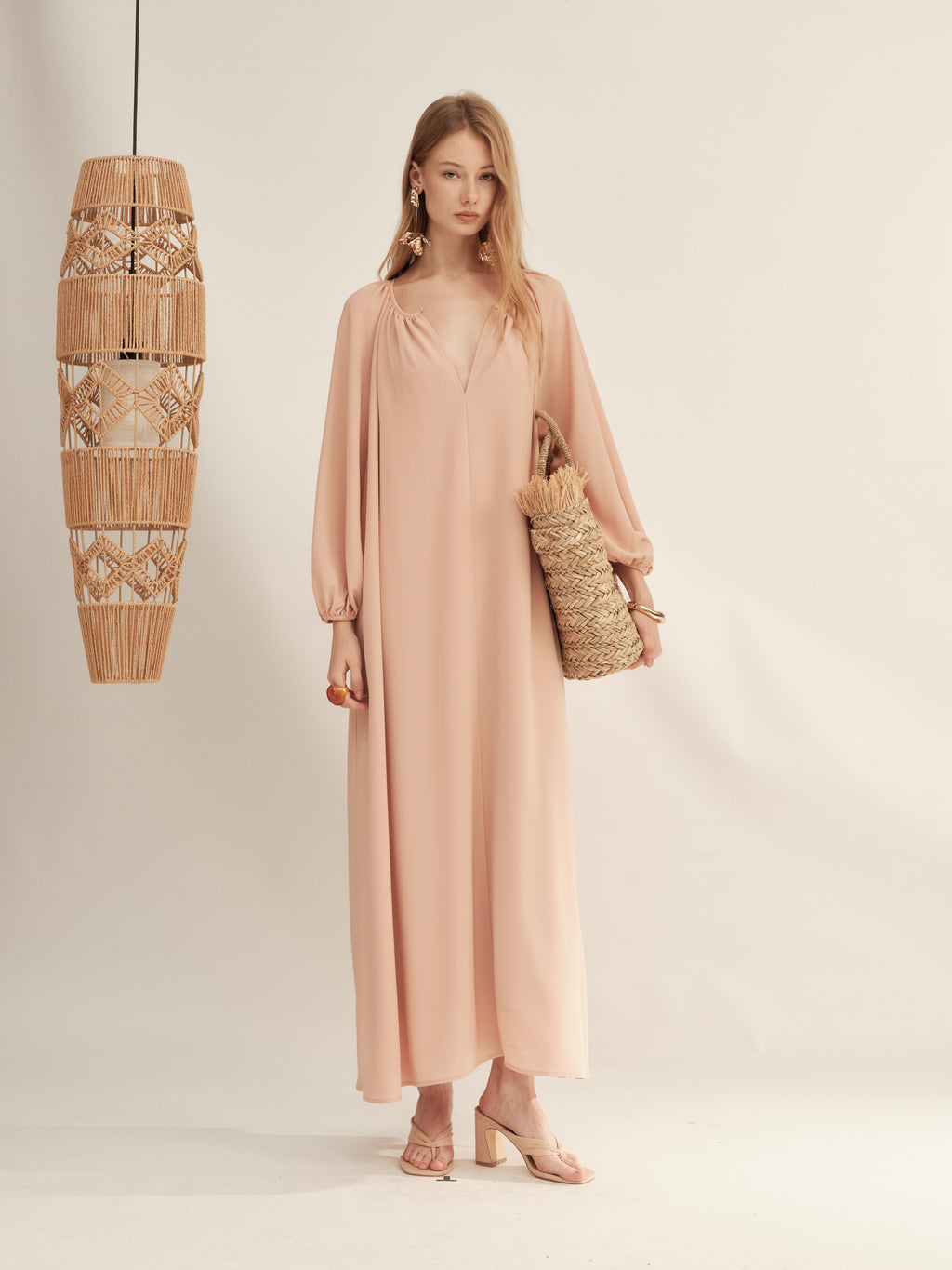 Timeless Capsule Silky Loose-Fit Oversized Maxi Dress