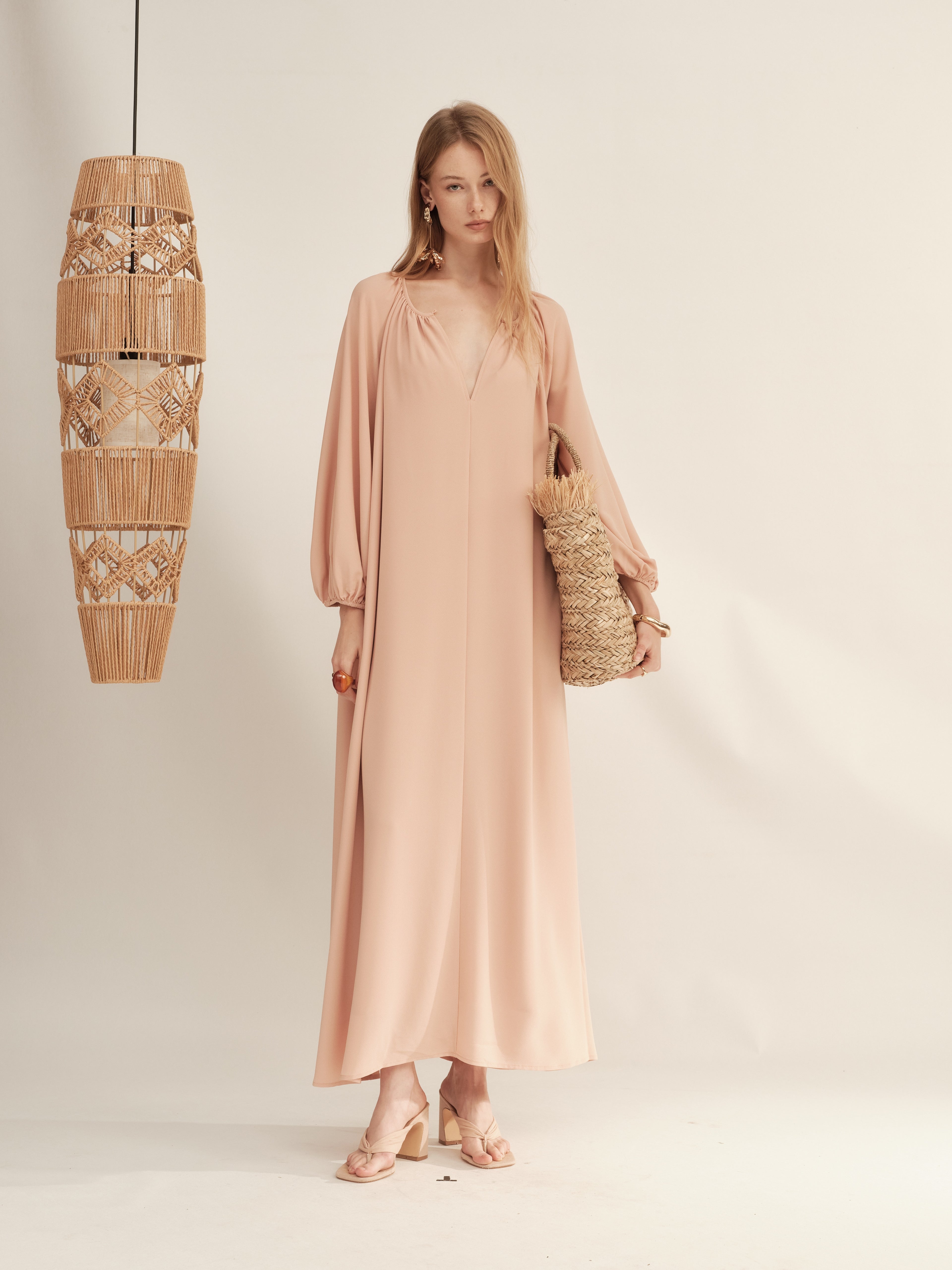 Timeless Capsule Silky Loose-Fit Oversized Maxi Dress