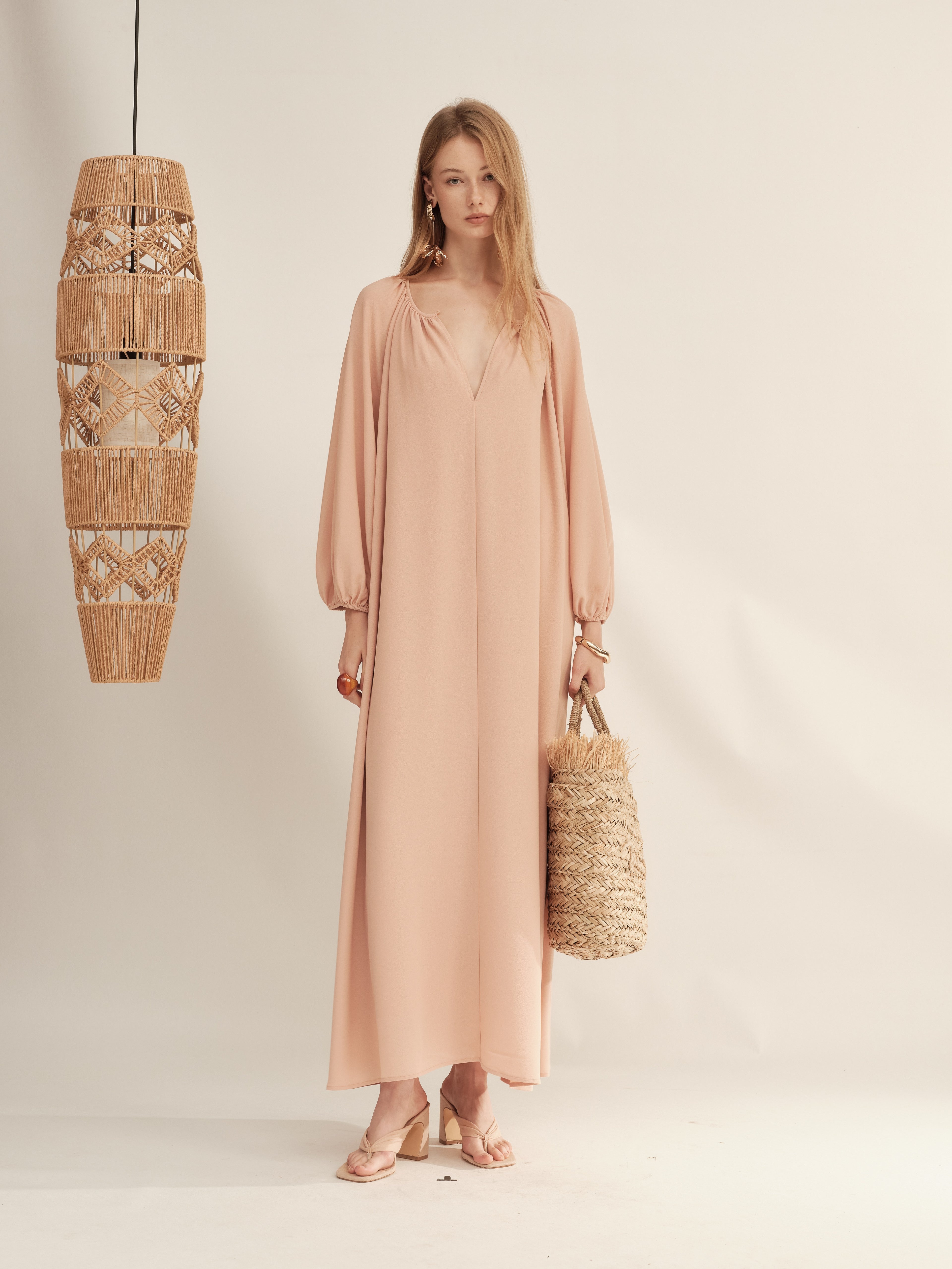 Timeless Capsule Silky Loose-Fit Oversized Maxi Dress