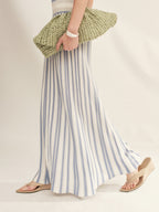 Backless Striped Knit Dress