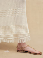 Textured Slim-Fit Knit Midi Dress