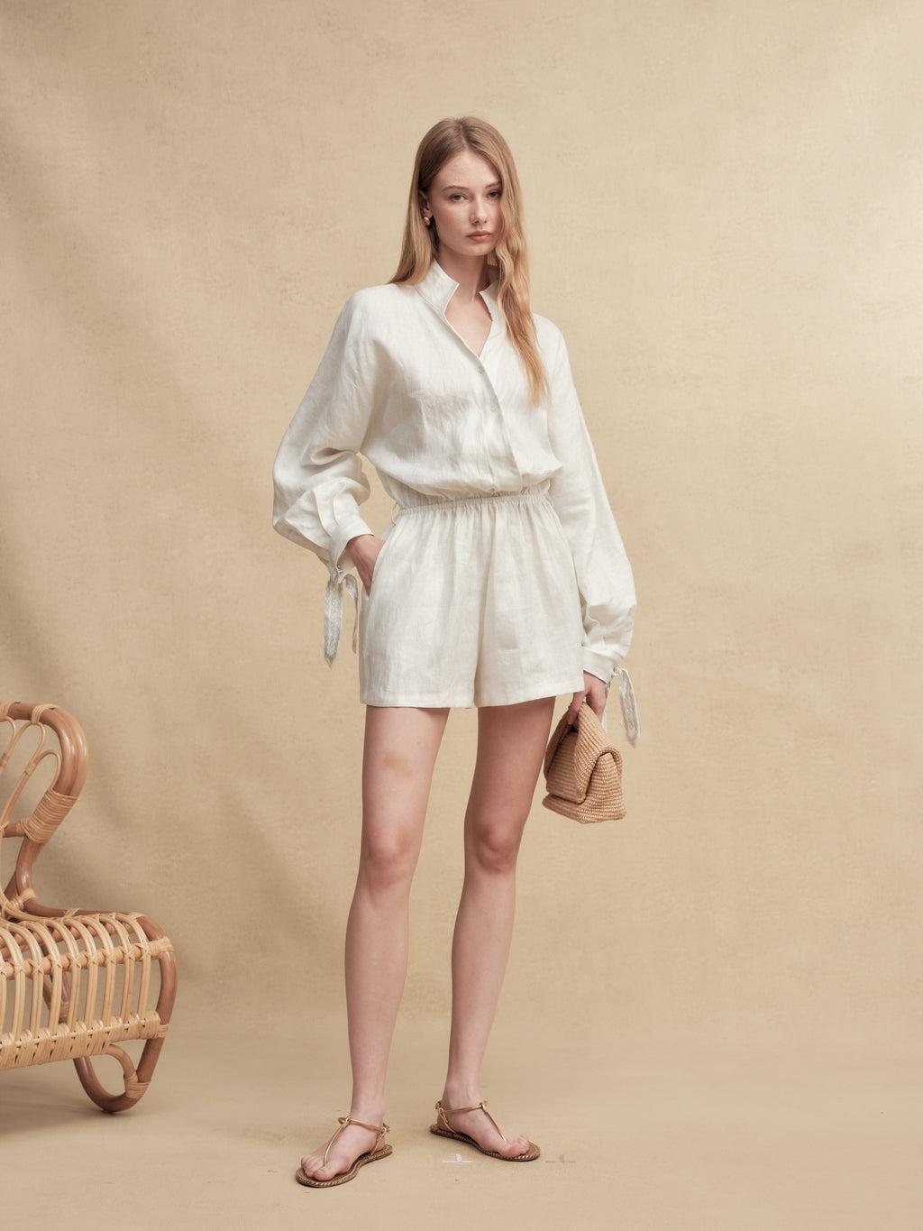 Shimmer Linen Jumpsuit