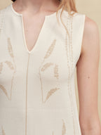 Silk-Blend Jacquard Knit Vest