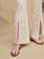 Silk-Blend Jacquard Knit Pants