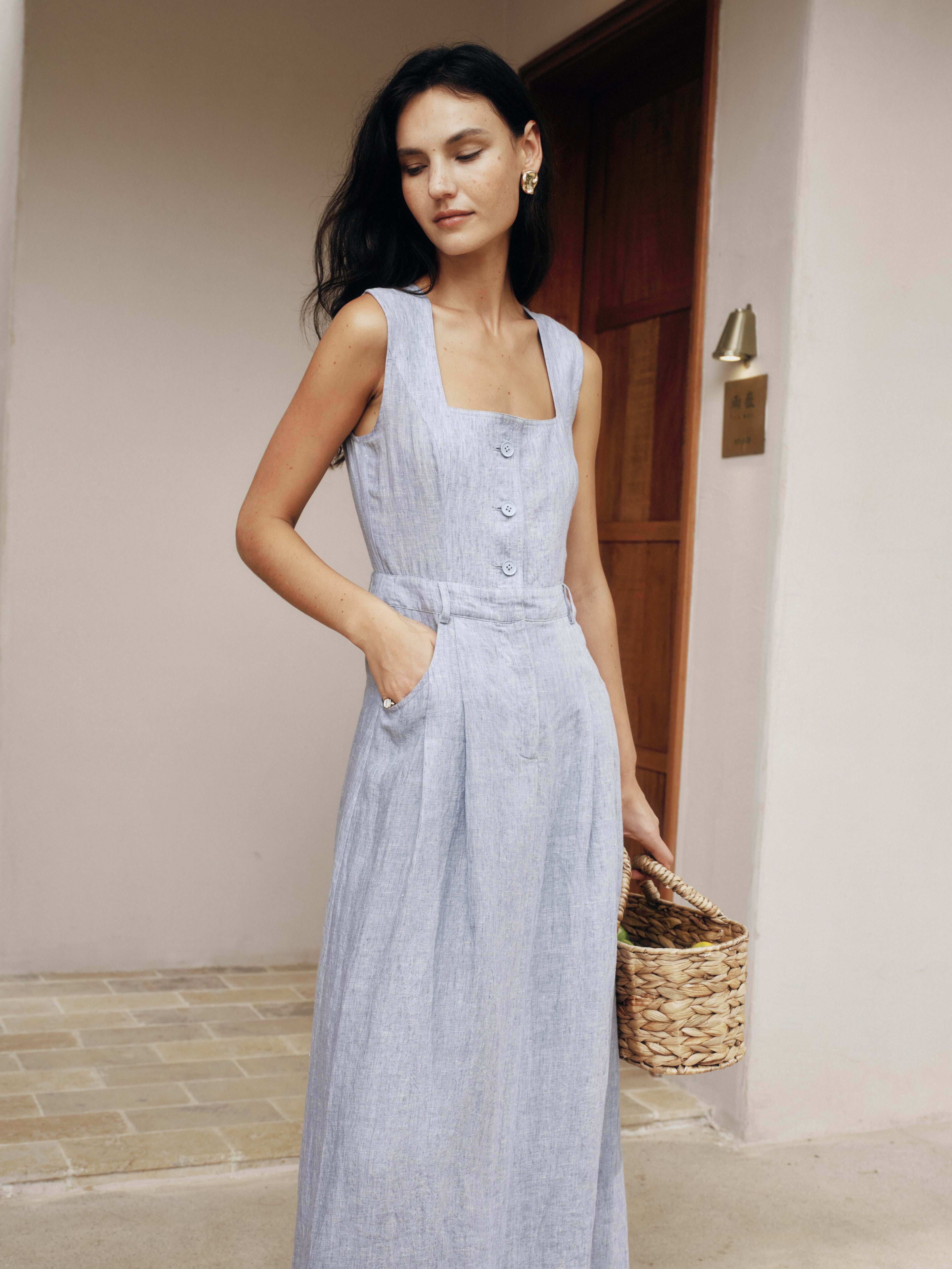 Classic Color-Spun Tank Midi Dress