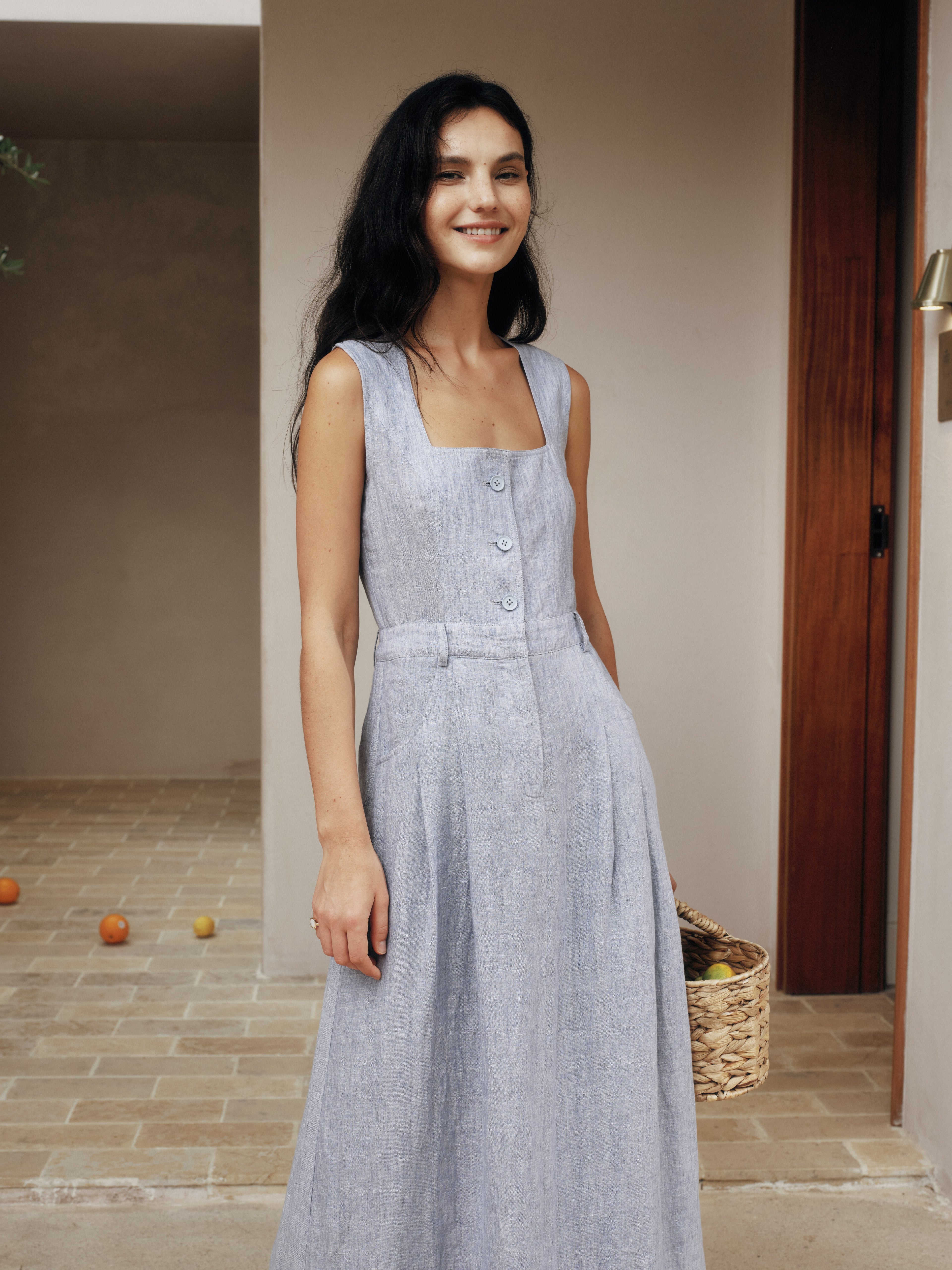 Classic Color-Spun Tank Midi Dress