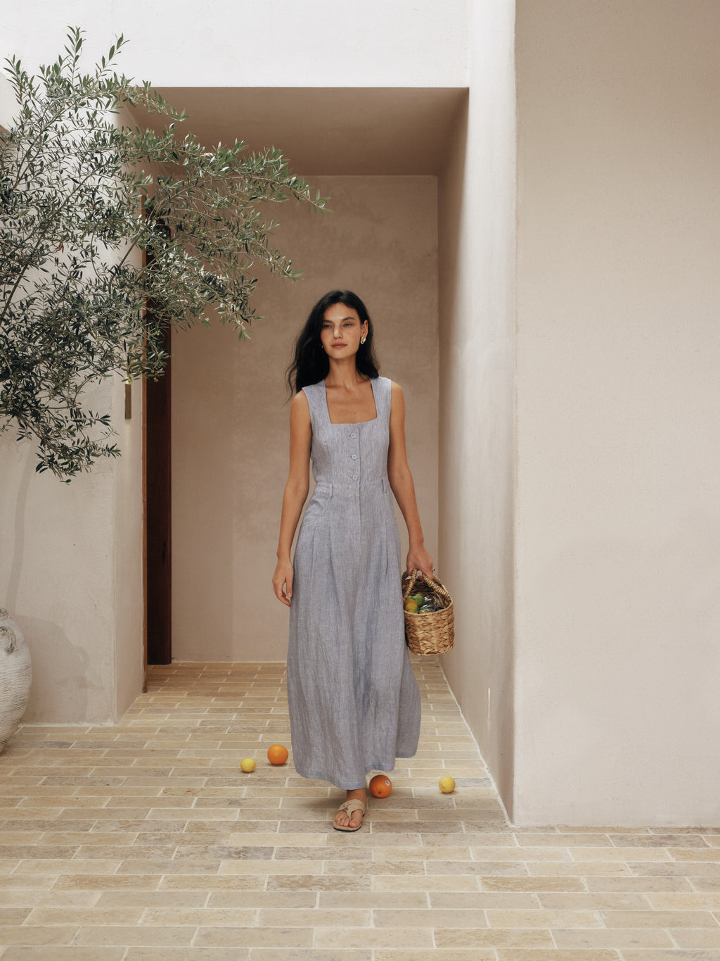 Classic Color-Spun Tank Midi Dress