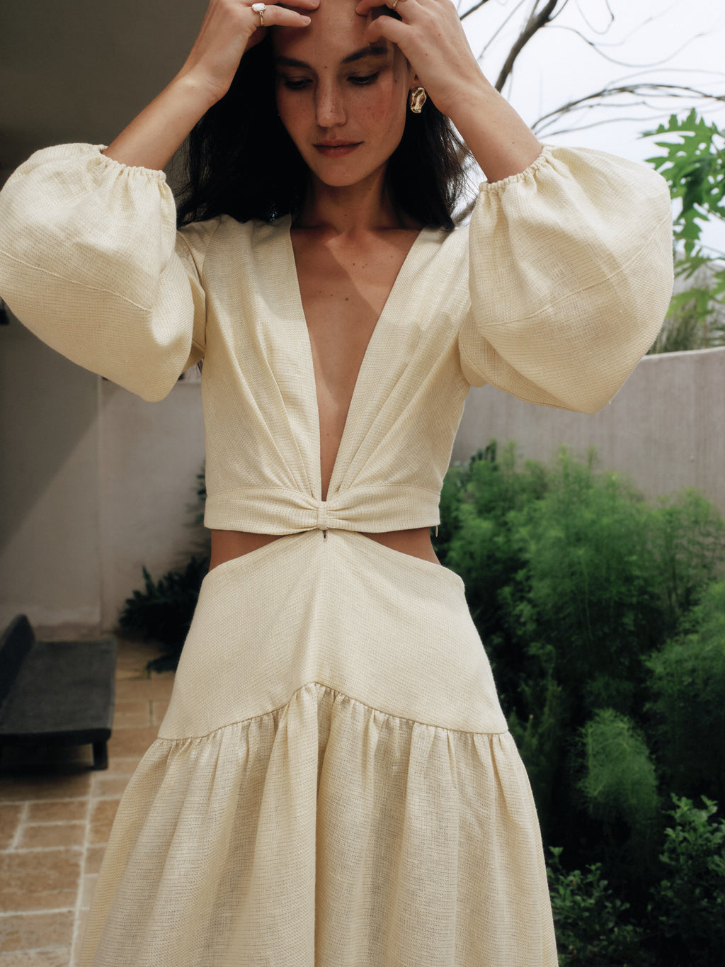 Shimmer Linen Separate Maxi Dress