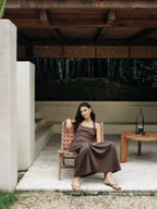 Timeless Capsule Classic Minimalist I-Back Panel Maxi Dress