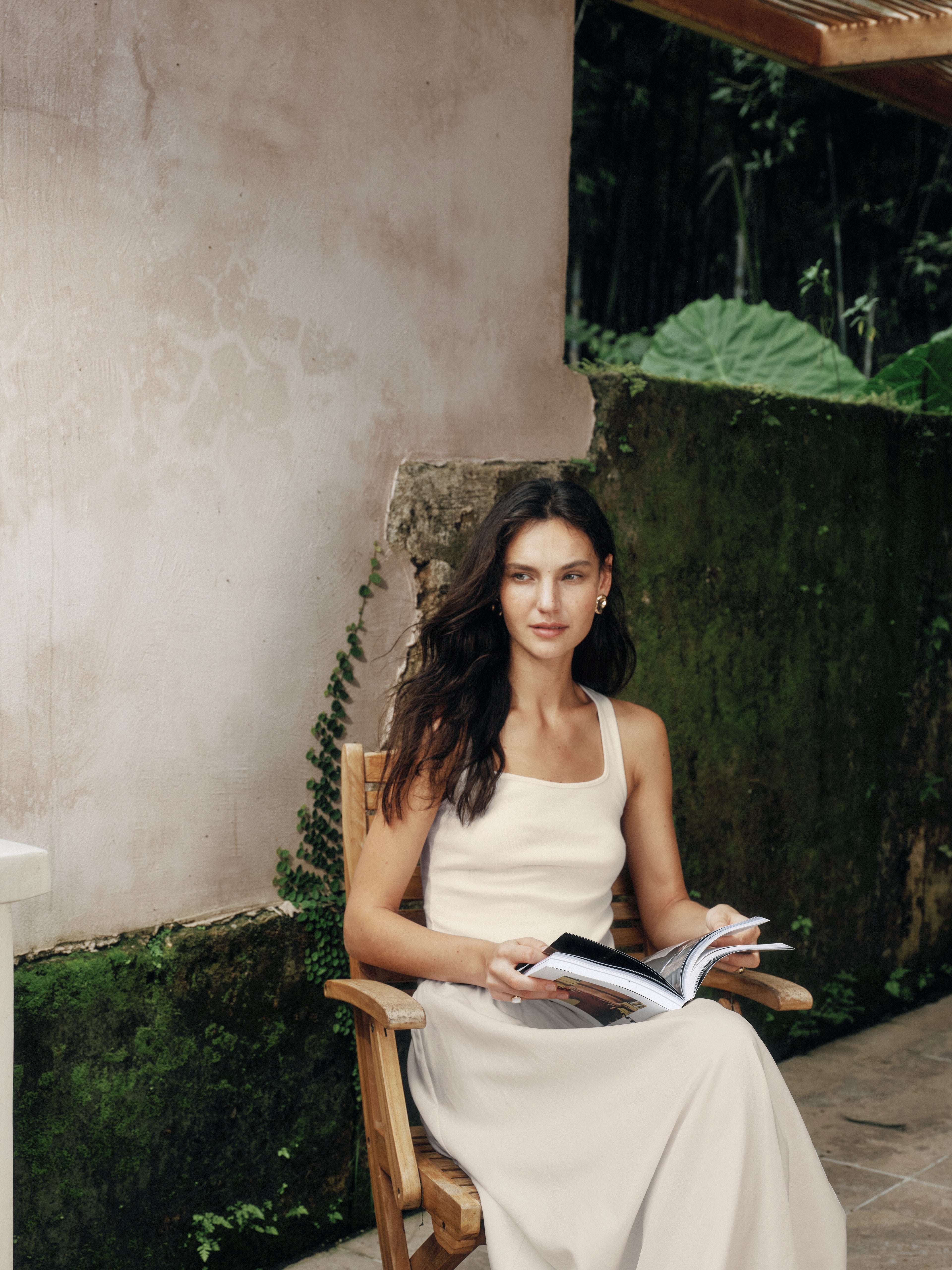 Timeless Capsule Classic Minimalist I-Back Panel Maxi Dress