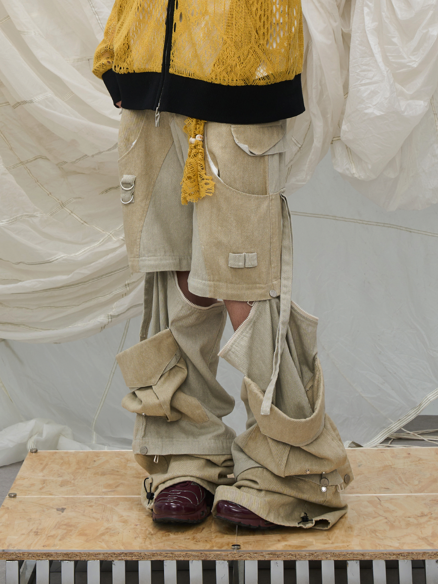 RELABEL 3D Design (Boundaries) / 8-panel / 12-panel detachable work trousers