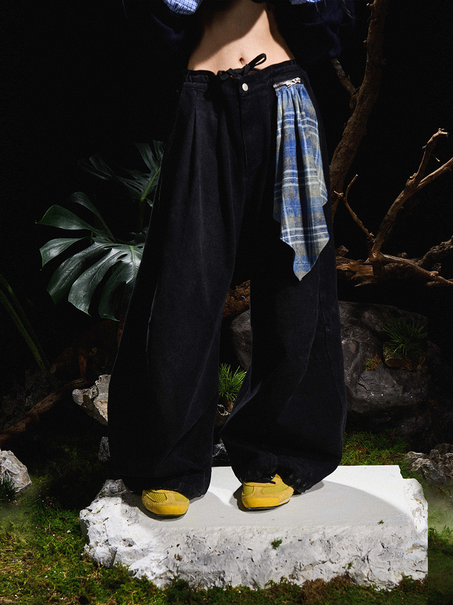 RELABEL Chrysalis · Chrysalis: Detachable square scarf, nappy cover, multi-zip, versatile styling, washed denim