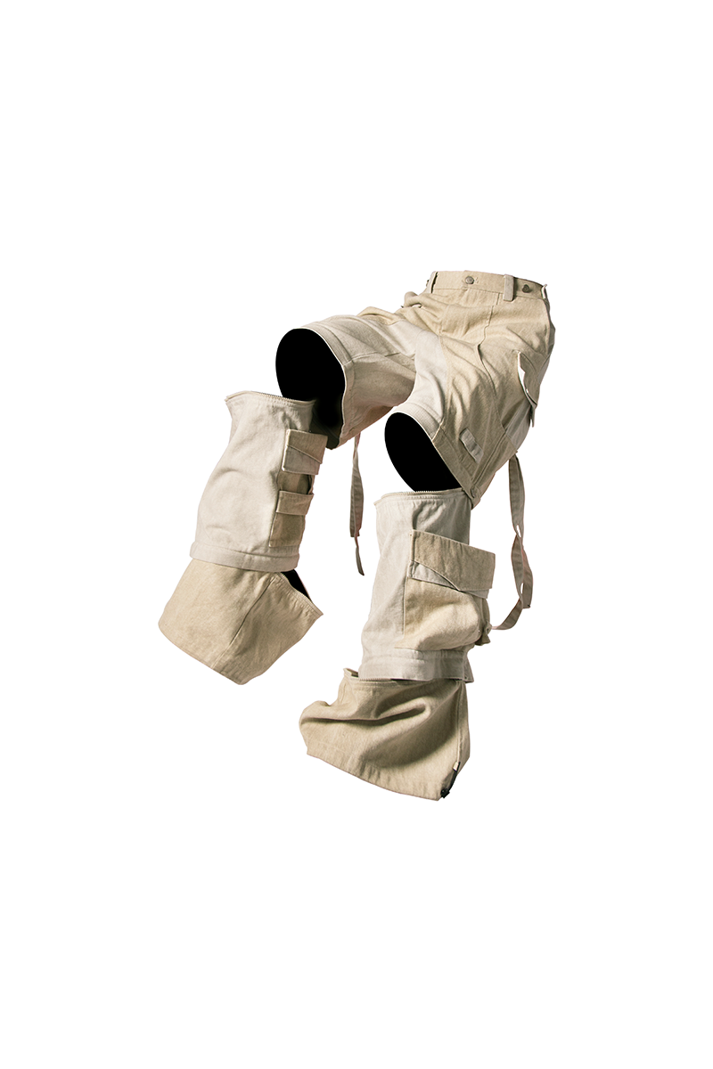 RELABEL 3D Design (Boundaries) / 8-panel / 12-panel detachable work trousers