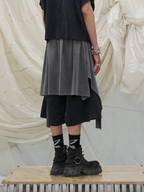 RELABEL Time Element (Continued) – Detachable fly, machine-washable, boxy-fit, large-pocket, cropped sports trousers