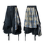 RELABEL Time Element (Extended Fit) Detachable Fly Panel with Flowing Ties, Machine-Washable Slub Denim Shorts