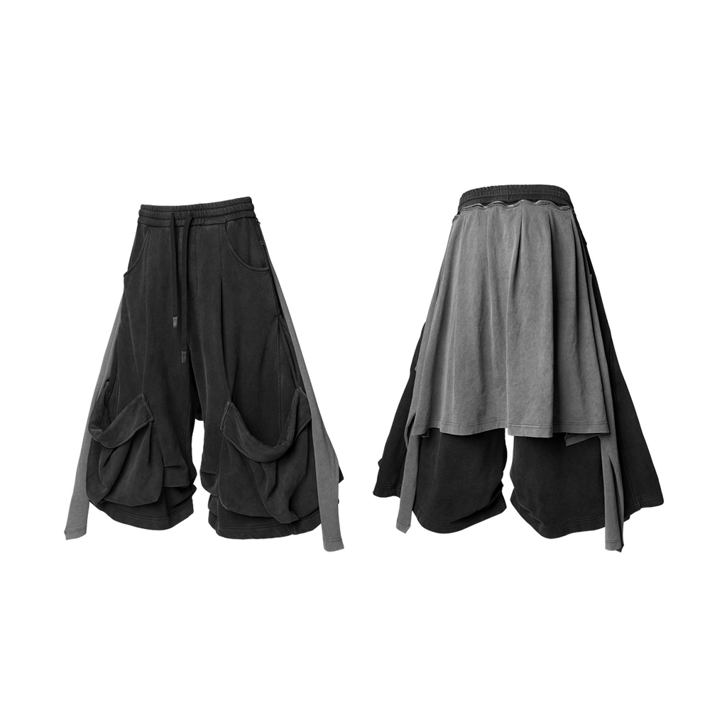 RELABEL Time Element (Continued) – Detachable fly, machine-washable, boxy-fit, large-pocket, cropped sports trousers