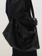 RELABEL Soft Leather Branded Metal Nameplate Multi-Functional Handbag, Shoulder Bag and Crossbody Bag
