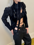 Dexonstructed cropped jacket