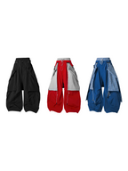 RELABEL Spatial Relations (Chongluan) Double-waistband Nylon Detachable Back Panel Loose Curved-leg Silhouette Casual Trousers
