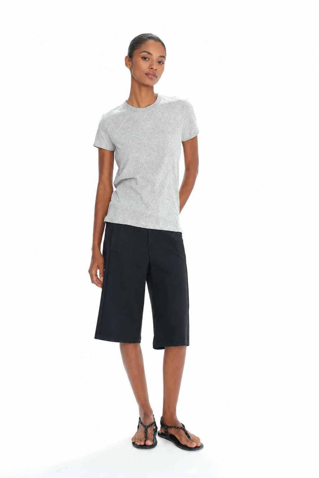 Lightweight Slub Cotton Slim-Fit Casual T-Shirt