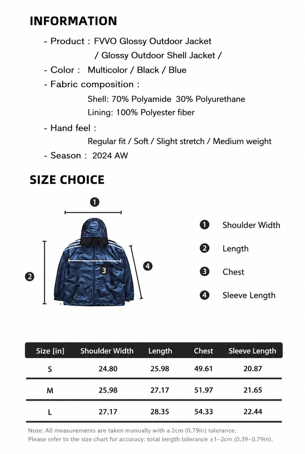 FVVO Glossy Outdoor Jacket