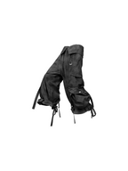 RELABEL (Pleated Ripple) Reversible Pleated Waistband Ripple Pocket Detachable Patchwork 7/8-Length Work Trousers