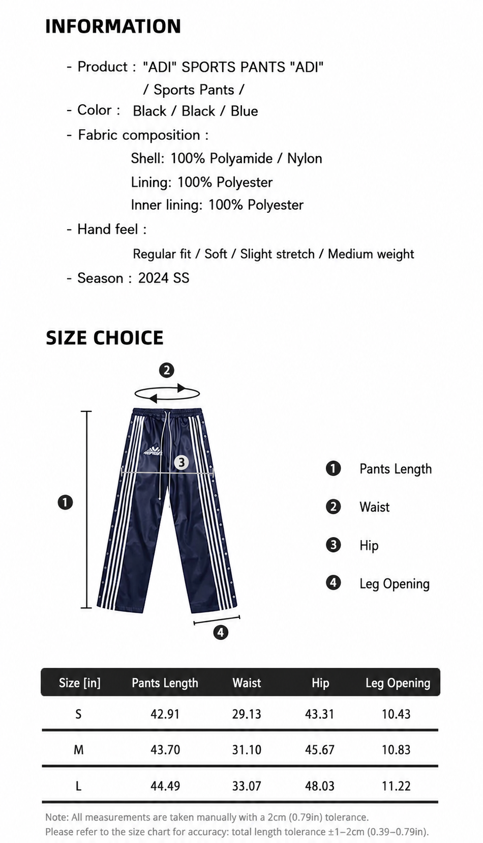 FREE WORLD ORDER “ADI” Sports Pants
