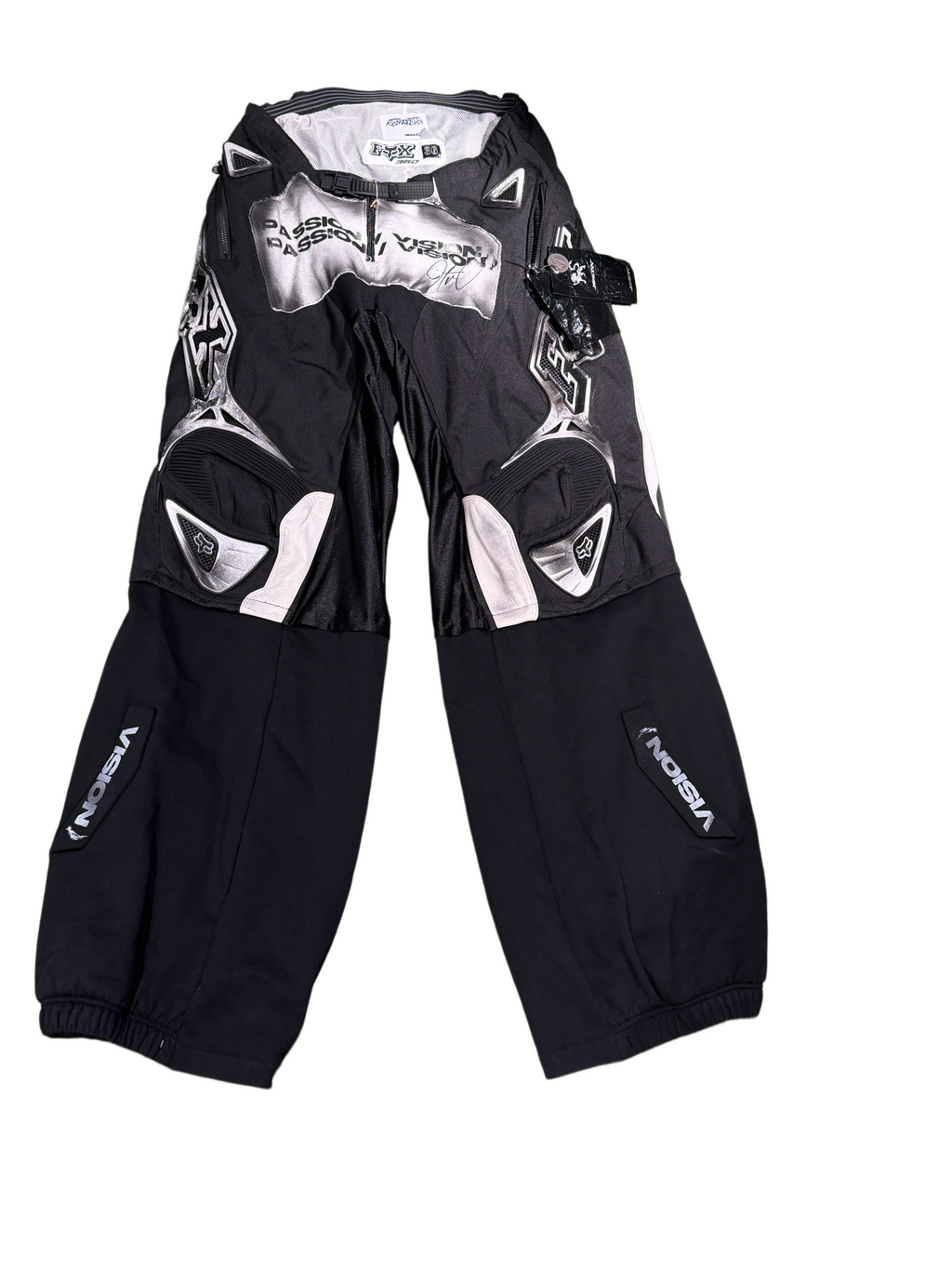 9tw-Motorcyle-lnspored Deconstructed Pants