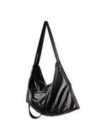 RELABEL Soft Leather Branded Metal Nameplate Multi-Functional Handbag, Shoulder Bag and Crossbody Bag
