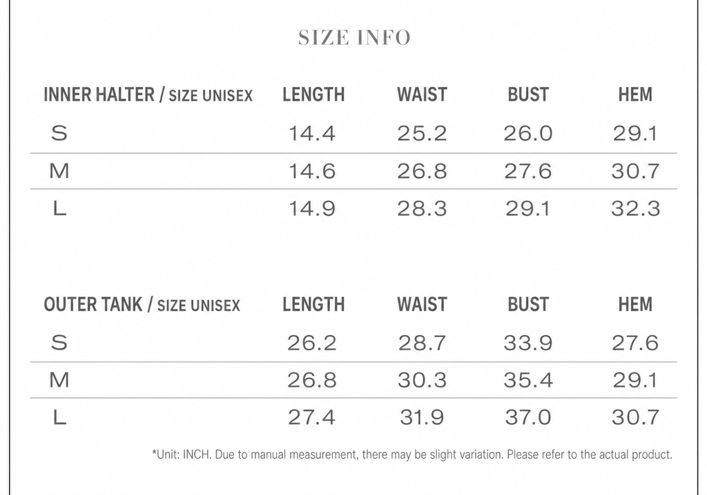 Casual Summer Loose-Fit Contrast Two-Piece Cami Tank Top