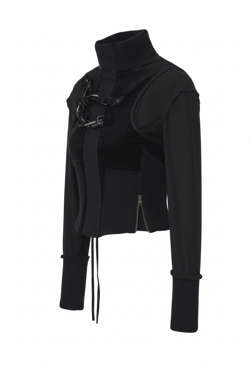 Dexonstructed cropped jacket