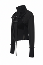 Dexonstructed cropped jacket