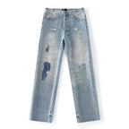 Rust Button Selvedge Denim Trouser