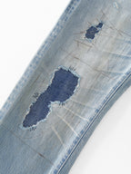 Rust Button Selvedge Denim Trouser