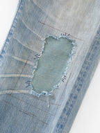 Rust Button Selvedge Denim Trouser