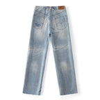 Rust Button Selvedge Denim Trouser