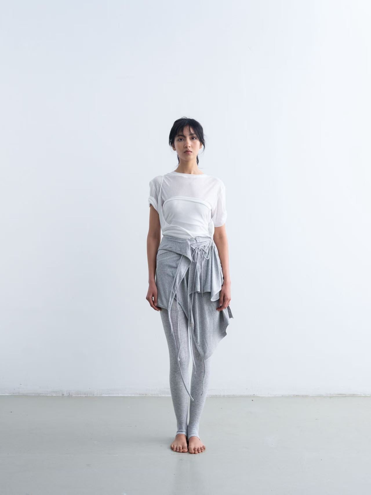 Deconstructed Knitted Skirt