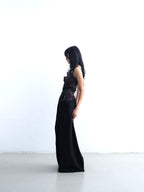 Layered Patchwork Maxi Skirt