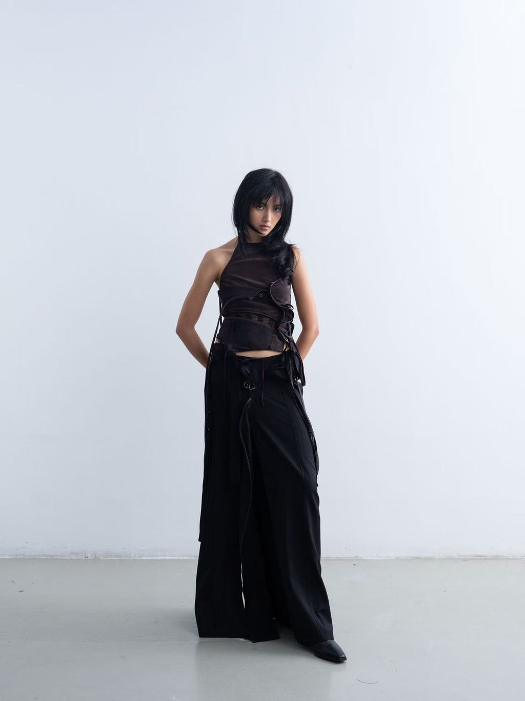 Layered Patchwork Maxi Skirt