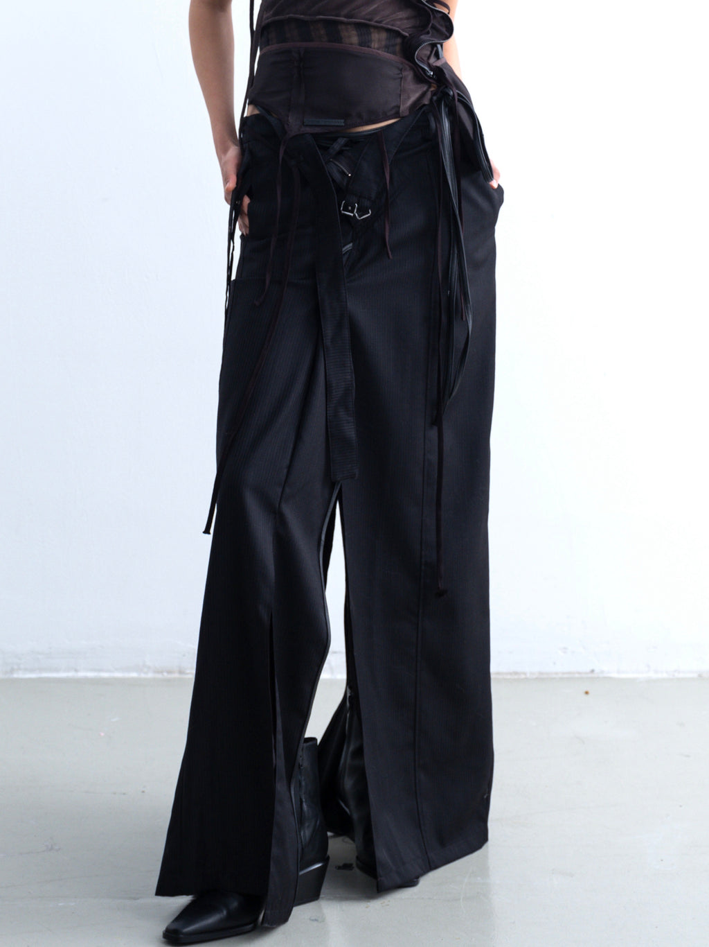 Layered Patchwork Maxi Skirt