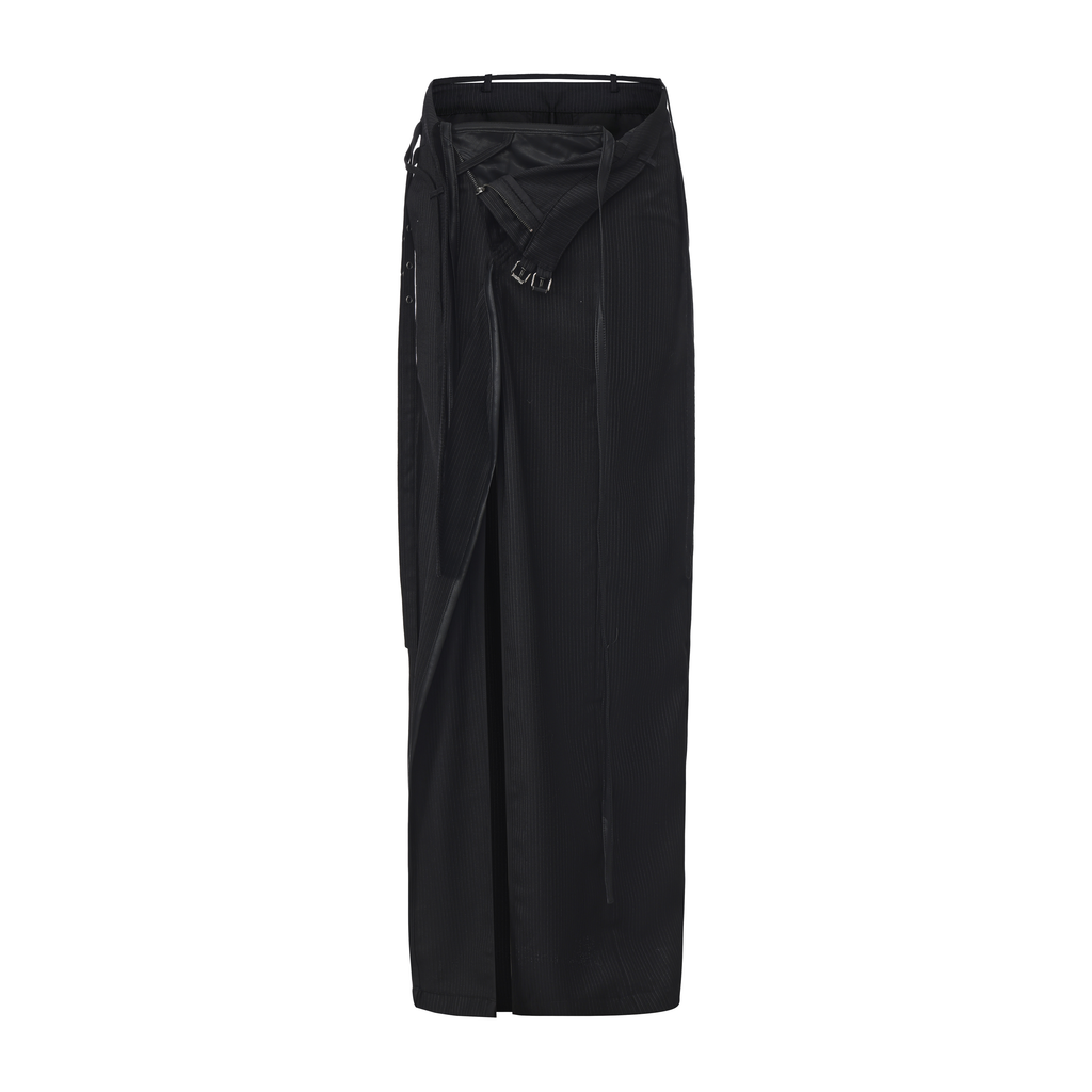 Layered Patchwork Maxi Skirt
