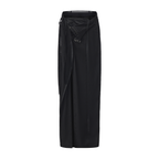 Layered Patchwork Maxi Skirt