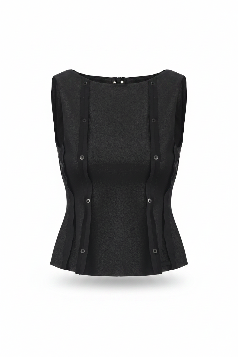 Cropped Leather Top