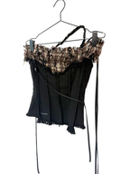 Off-the-Shoulder Patchwork Corset