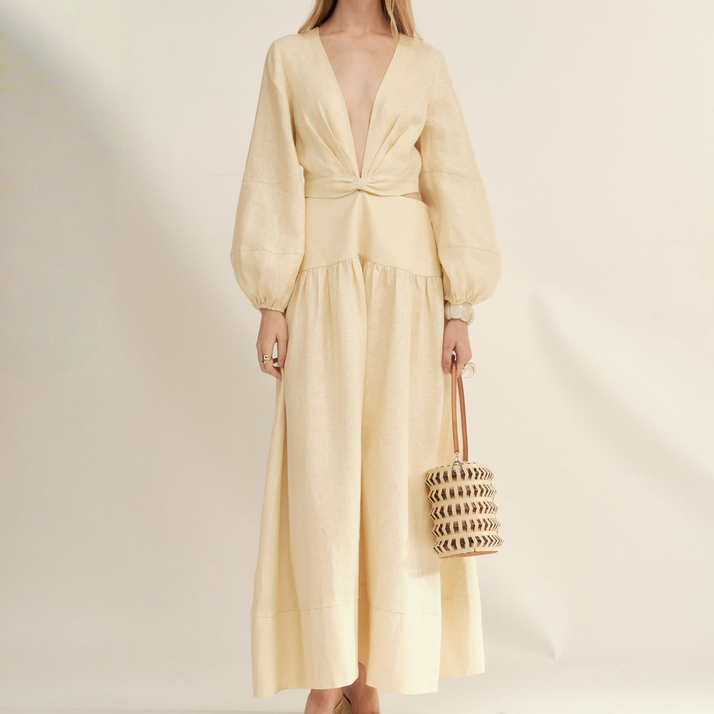 Shimmer Linen Separate Maxi Dress